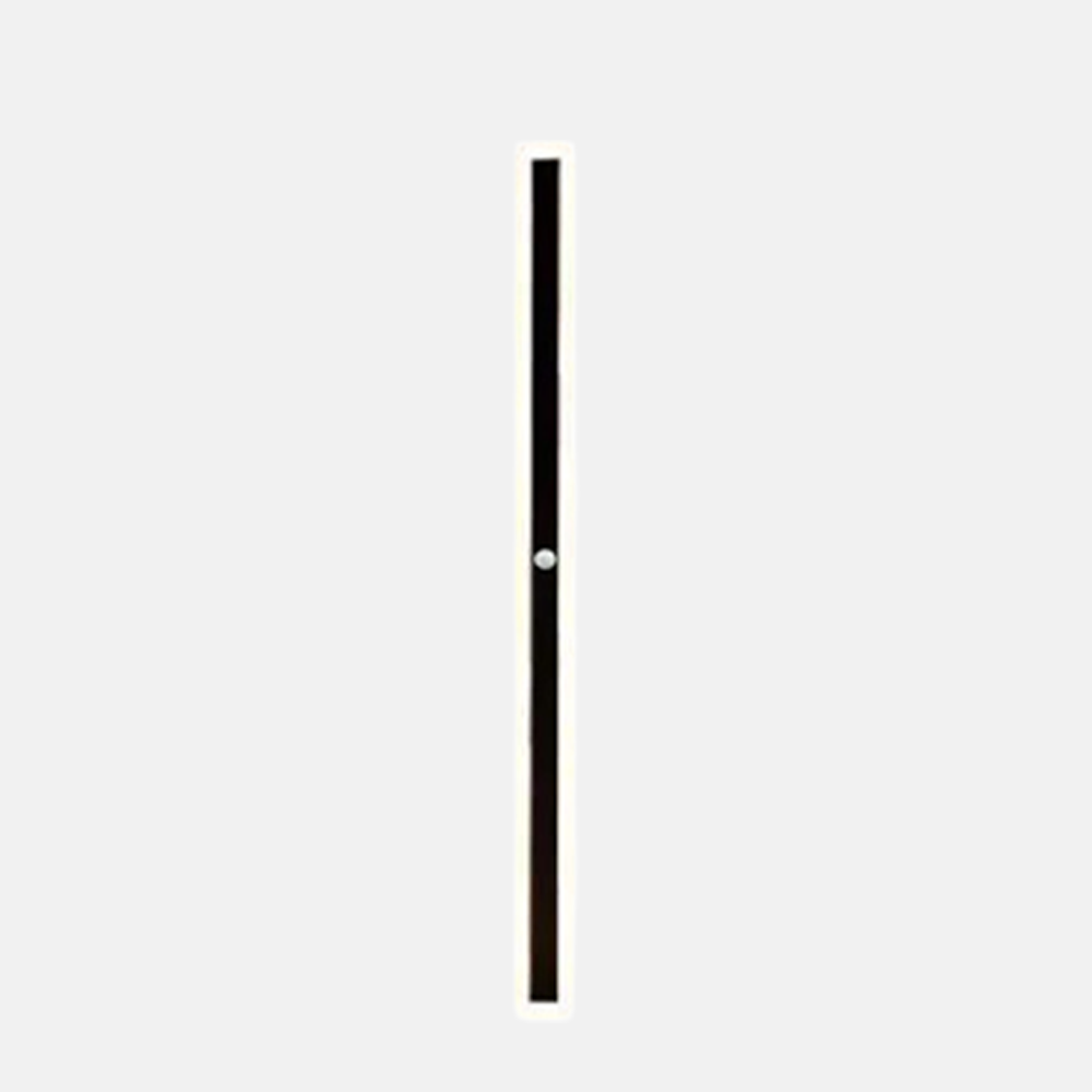 Modern Metal Acrylic Linear Black Wall Light Outdoor