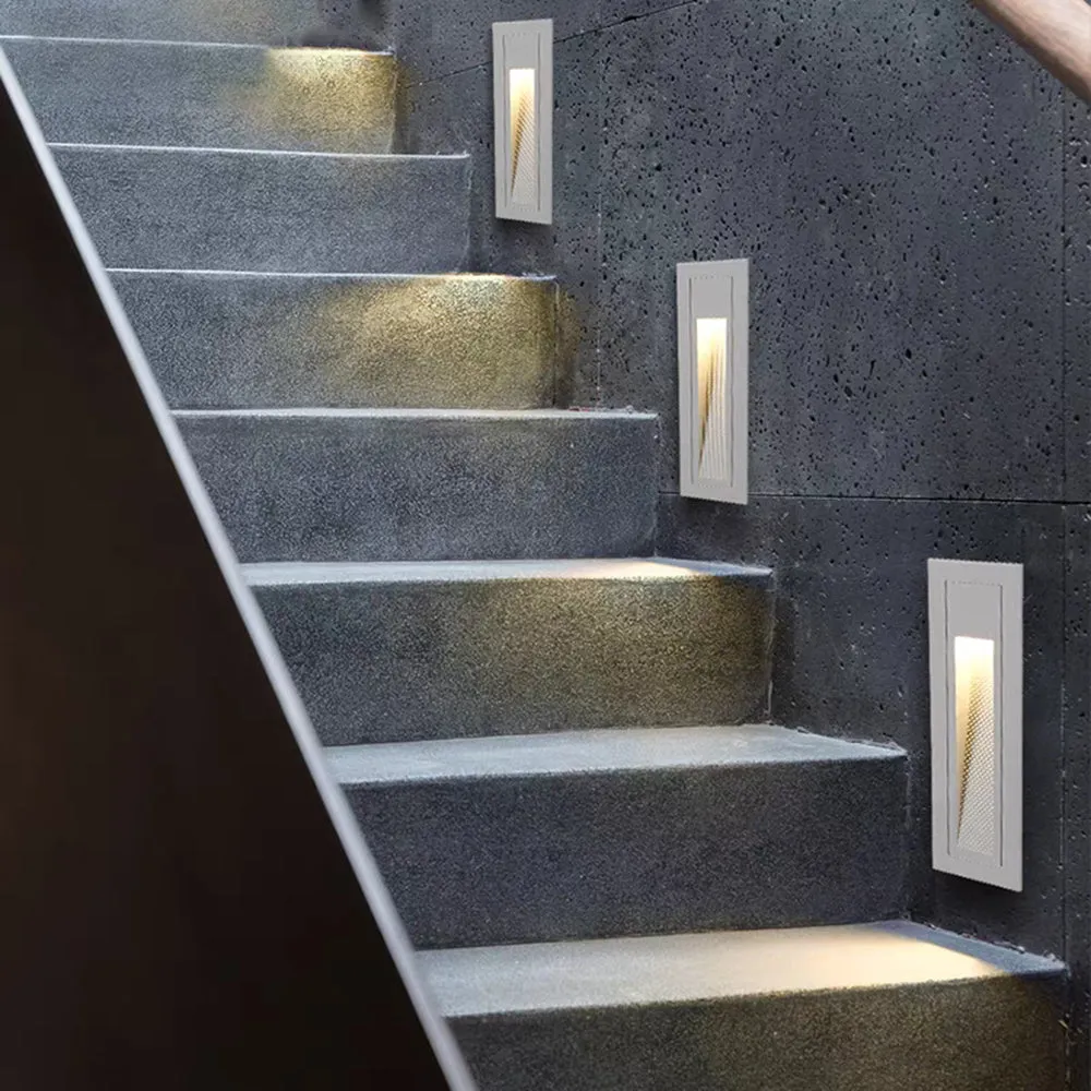 Modern Glass Square Black Outdoor Lamp Garden