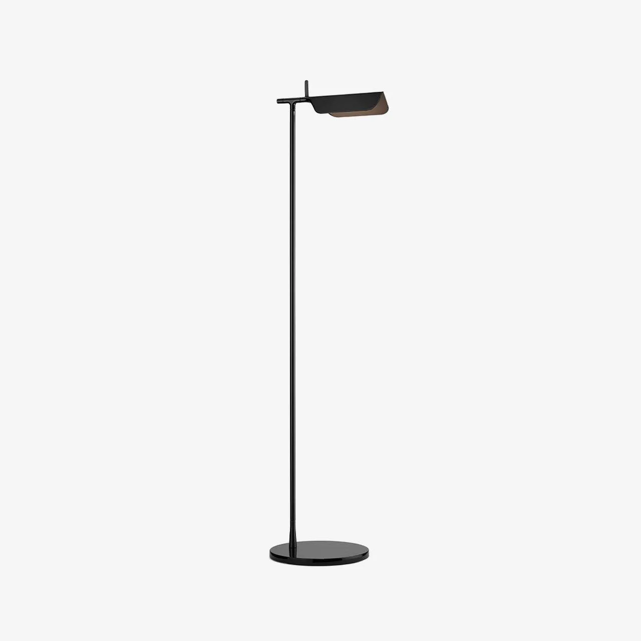Modern Metal Acrylic Right angle Black Floor Lamp Living Room