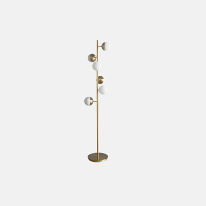 Modern Metal Linear Gold Floor Lamp Living Room