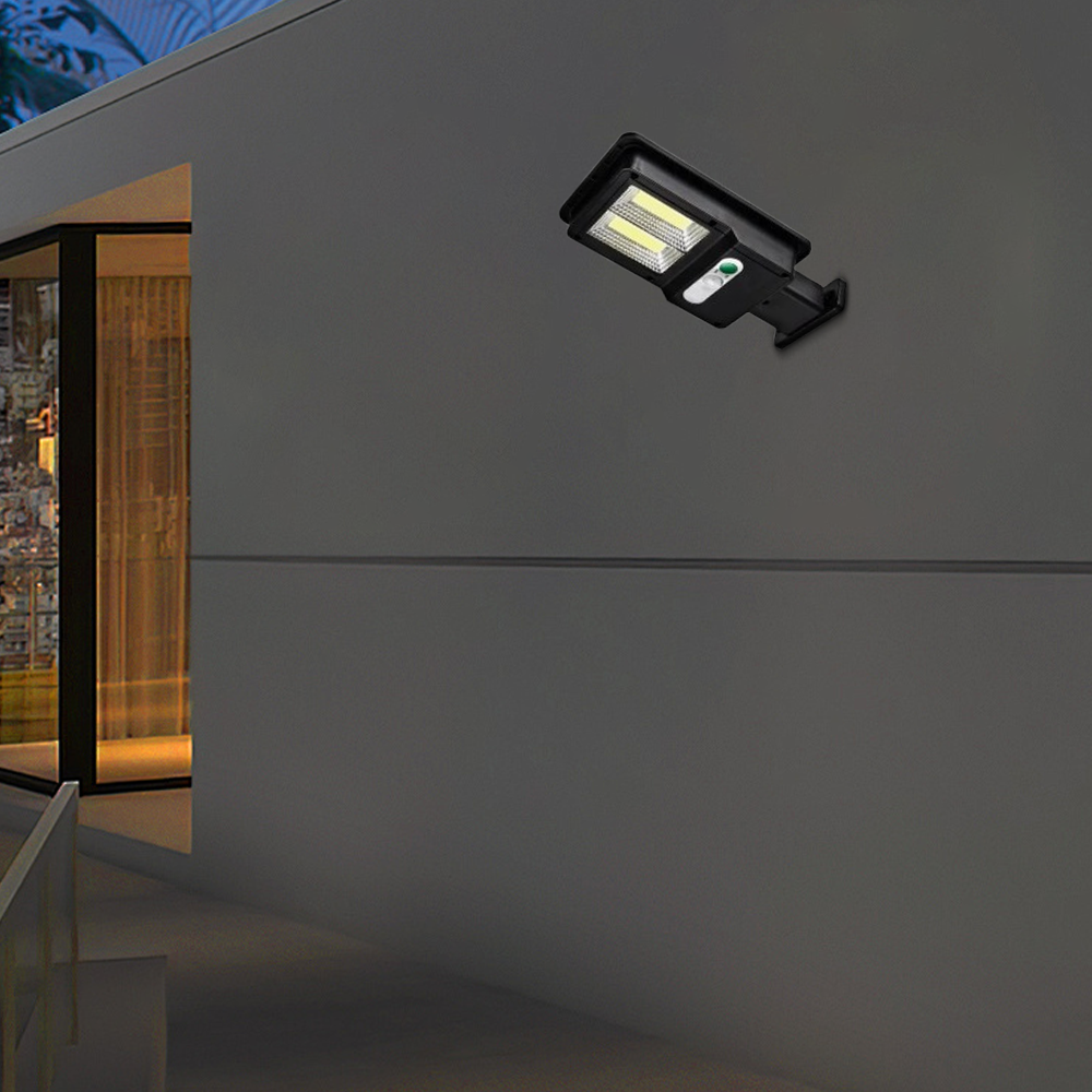 Modern Acrylic Square Garden Black Wall Lamp