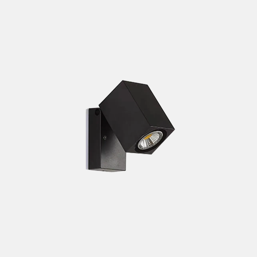 Modern Rectangle Black Wall Lamp Garden Corridor Courtyard 