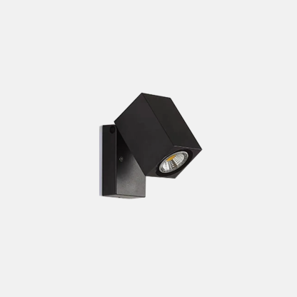Modern Rectangle Black Wall Lamp Garden Corridor Courtyard 