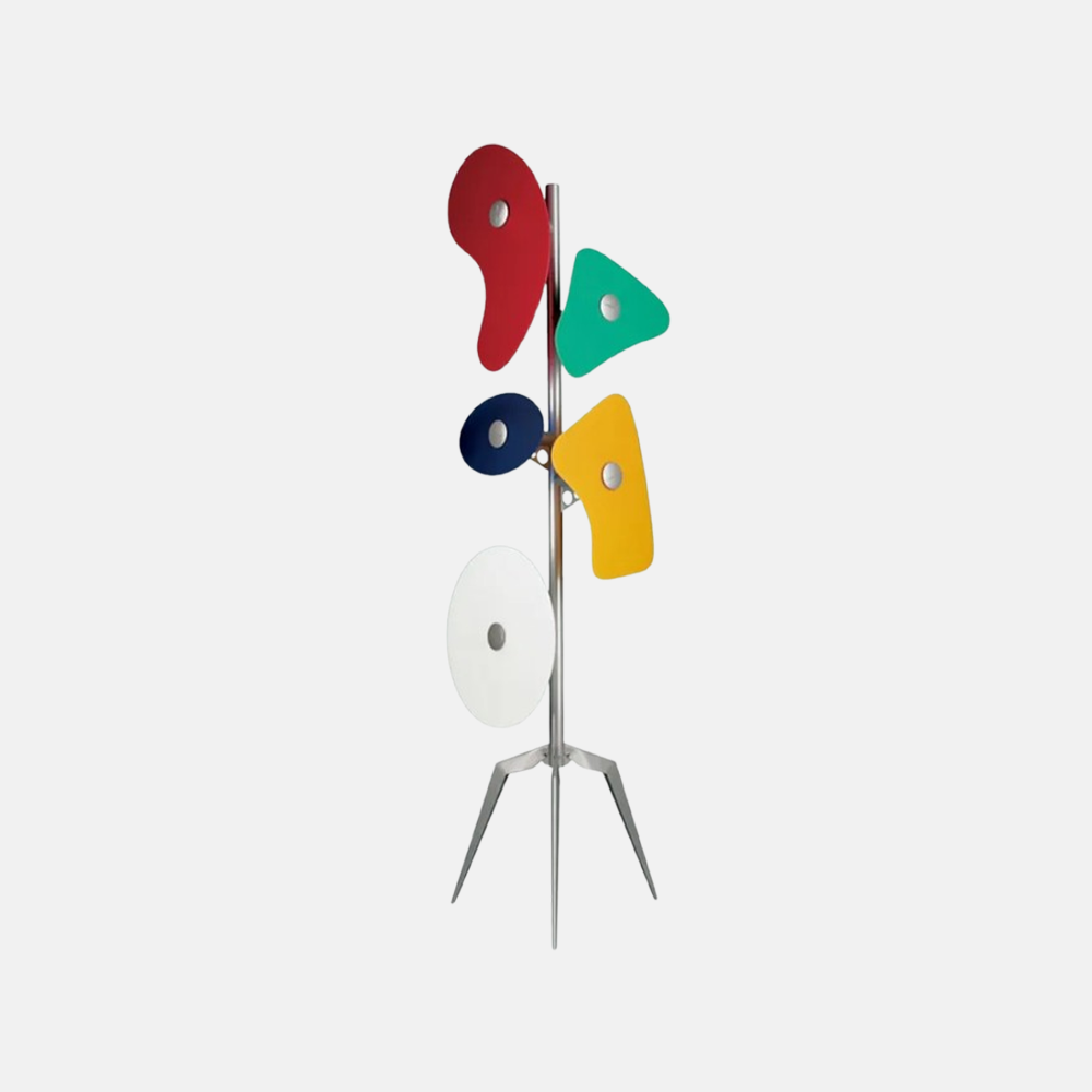 Modern Metal ABS White Multicolor Floor Lamp Living Room