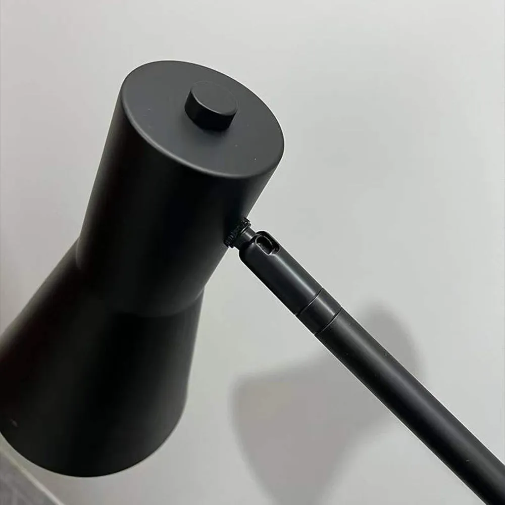 Vintage Metal Hooded Black Floor Lamp living Room