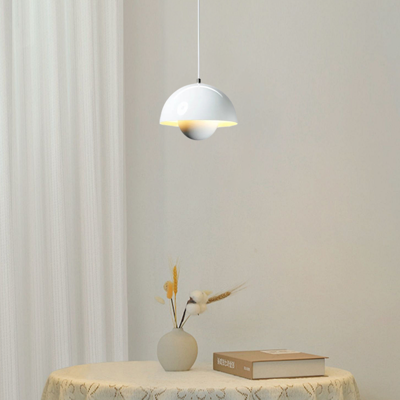 Morandi Colorful Metal Art Deco Pendant Light Metal Bedroom