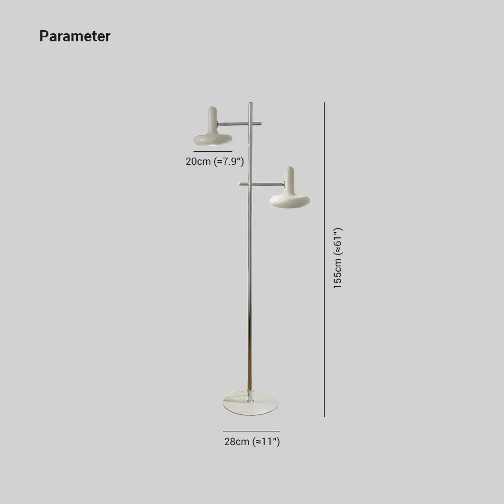 Modern Metal Conical White Floor Lamp living Room