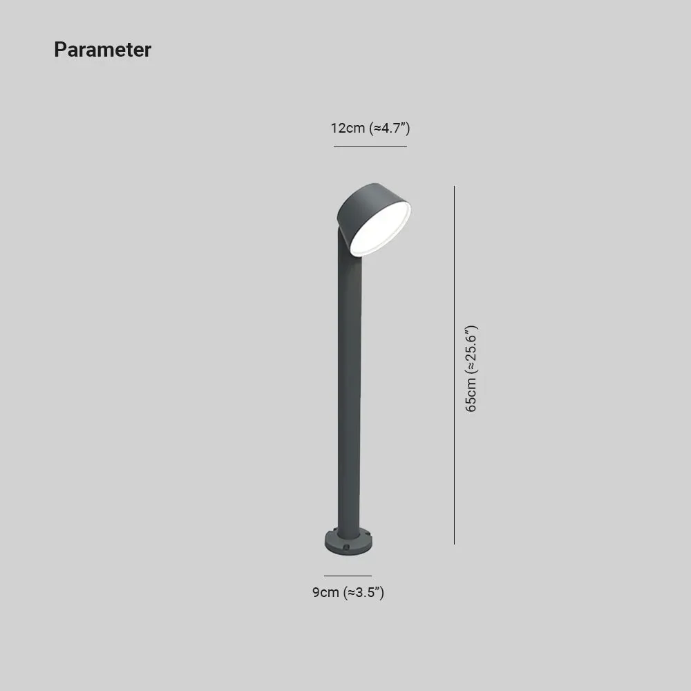Modern Metal Geometric Black Outdoor Lamp Hallway