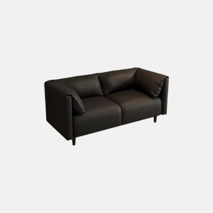 Nordic Cat Anti-scratch Leather Black Sofa Living Room