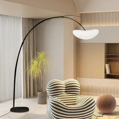 Minimalist Black/White Floor Lamp Living Room/Bedroom 