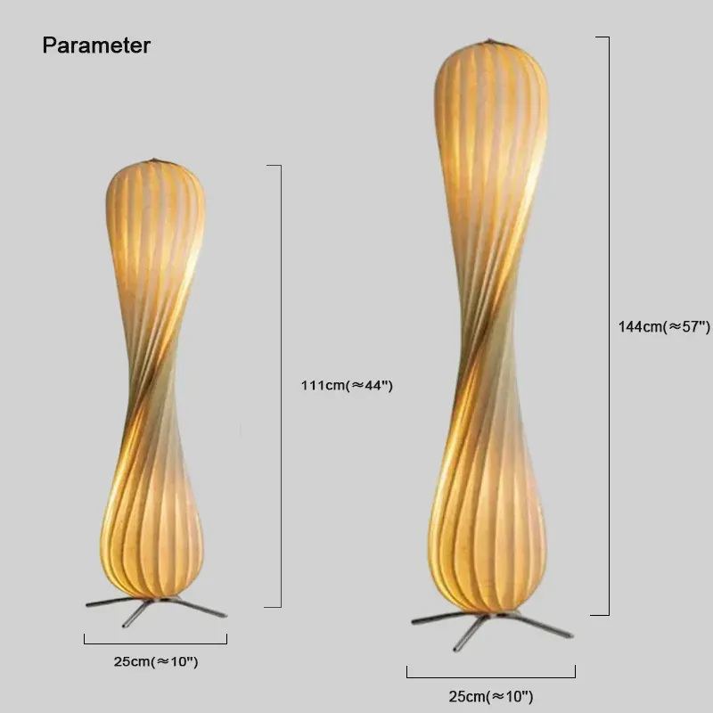 Designer Wooden Annular Log Color Floor Lamp Children's Room