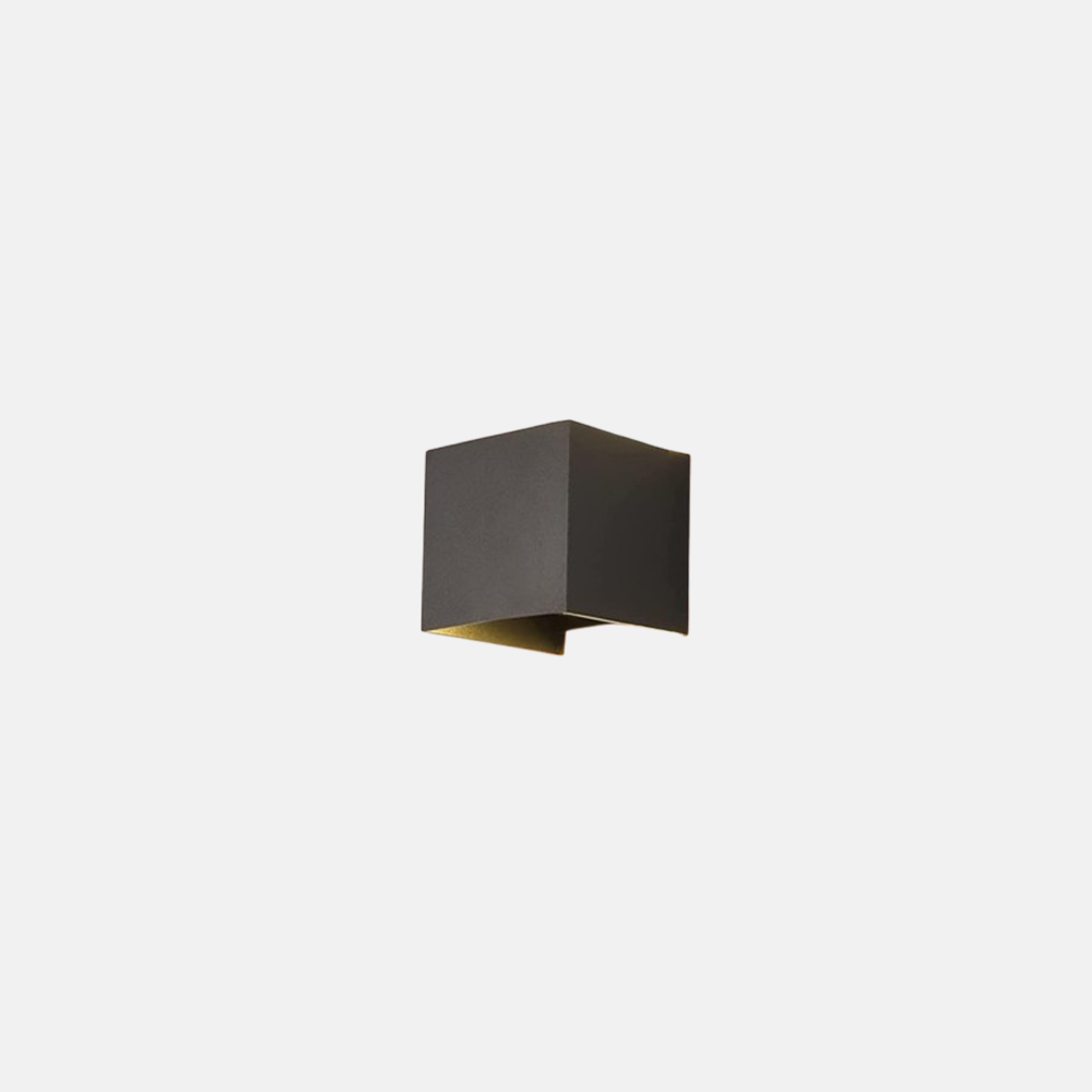 Modern Metal Square Black White Grey Wall Light Corridor