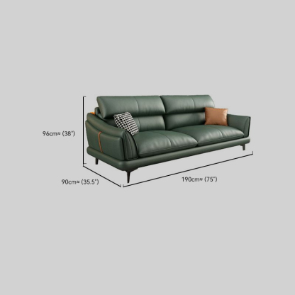 Nordic Riofu Fabric Green Floor Sofa Living Room