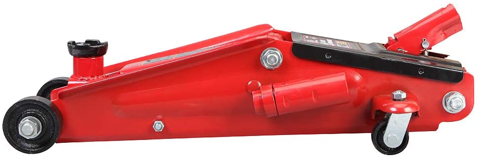 Big Red 3 Ton Hydraulic Trolley Service/Floor Jack with Extra Saddle, Fits SUVs and Trucks, Red, W8306 - 2