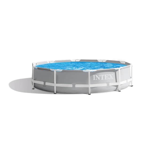 Intex 26700EH 10 ft. x 30 in. Prism Frame Steel Above Ground Outdoor Swimming Pool Intex 26700EH 10 ft. x 30 in. Prism Frame Steel Above Ground Outdoor Swimming Pool - 1