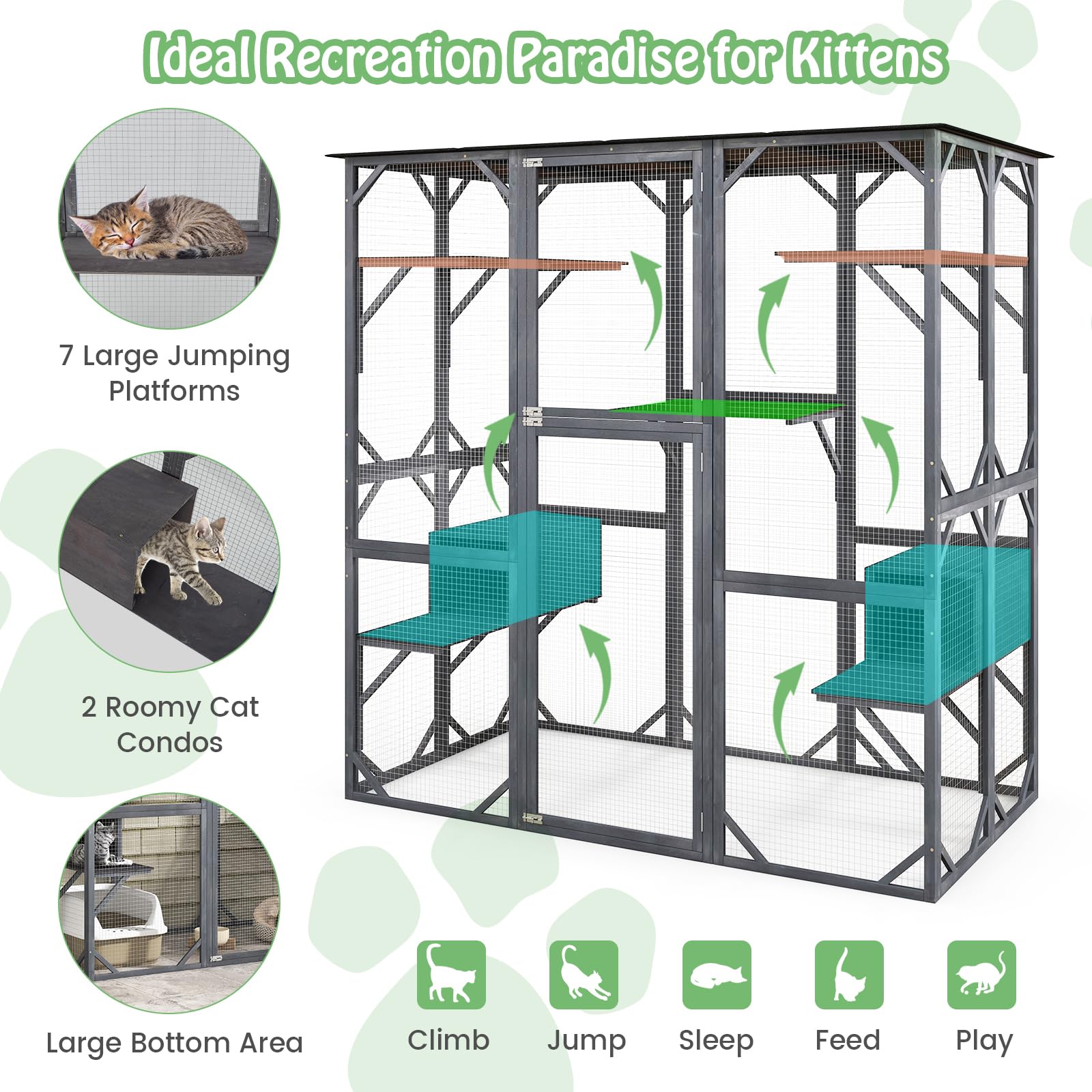 Catio Outdoor Cat Enclosure Large