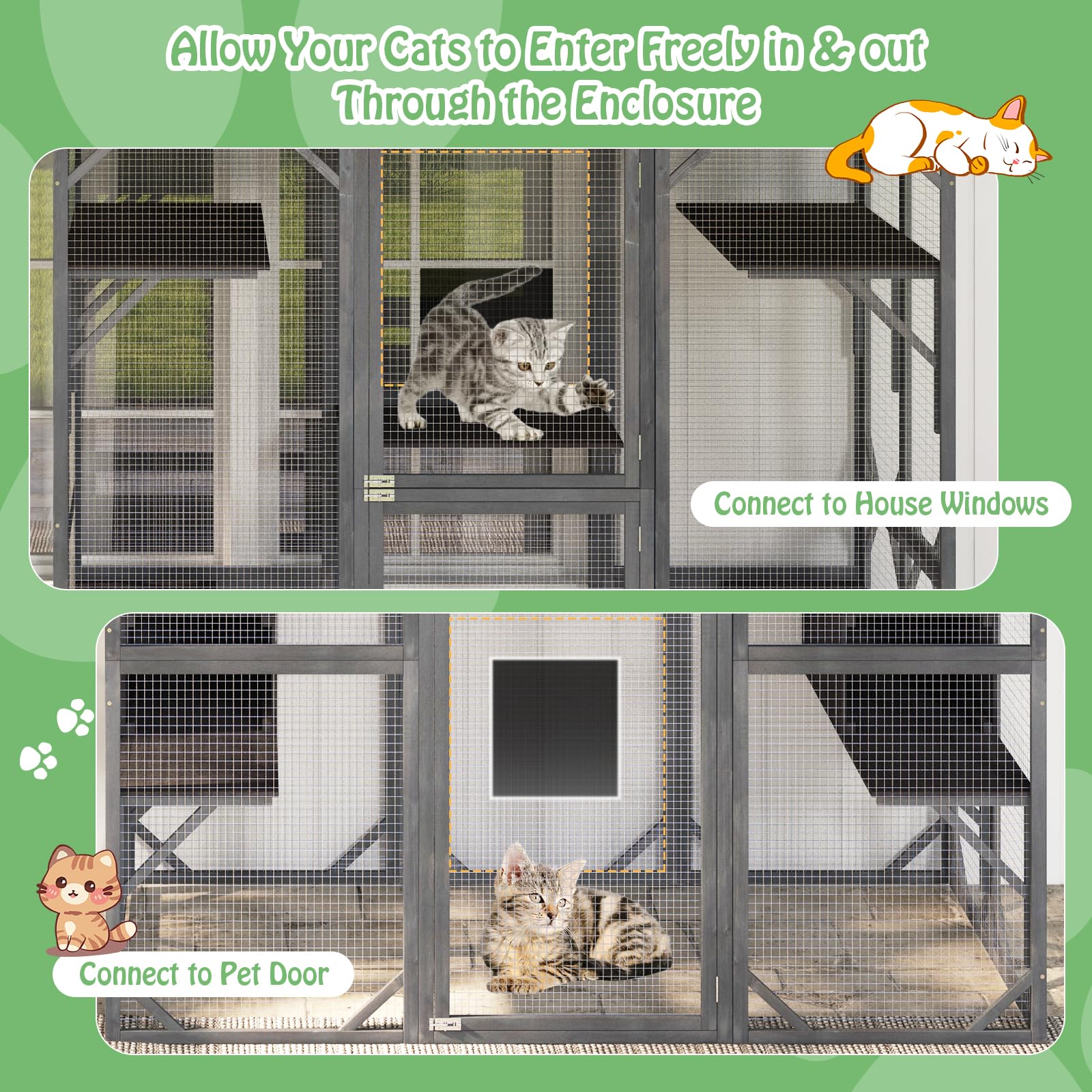 Catio Outdoor Cat Enclosure Large