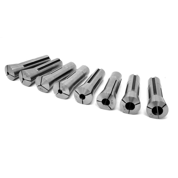 WEN 33182A Imperial Steel Collet Set for R8 Metal Milling Machines (8-Piece) WEN 33182A Imperial Steel Collet Set for R8 Metal Milling Machines (8-Piece) - 1