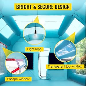 blow up spray booth