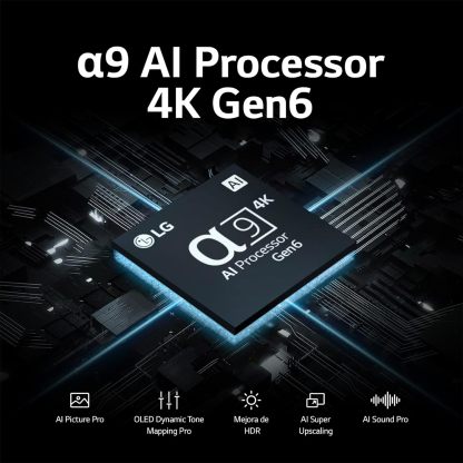 LG Pantalla OLED EVO 55 Pulgadas 4K Smart TV 2024 ThinQ AI OLED55C4PSA