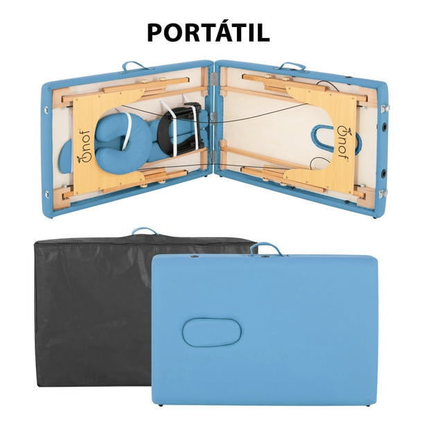 Cama De Masaje Plegable Onof MILAN-04 Cuadrada C/ Accesorios Portátil