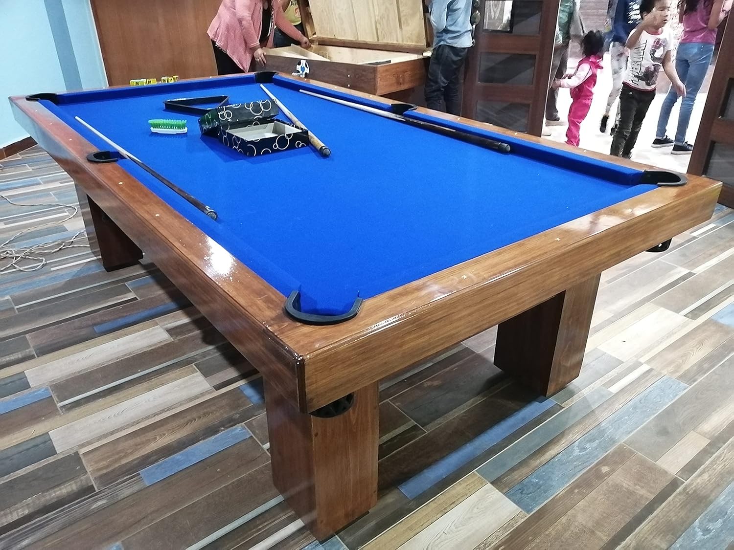 Mesa de Billar con Cubierta para Comedor Hecha a Mano en México Mesas Profesionales (Rojo)