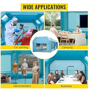 inflatable paint spray booth
