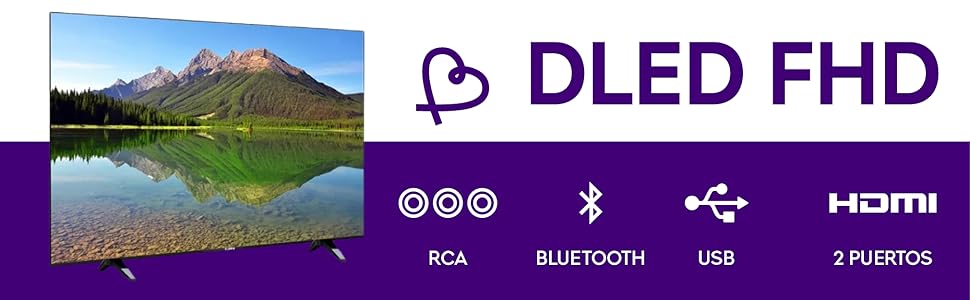 Smart TV Pantalla 43'' Pulgadas Android TV LED Television | FHD Full HD Dled HDMI y USB