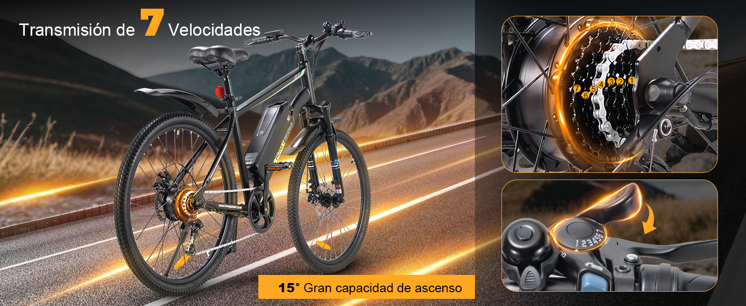 HONEYWHALE S8 Bicicleta El&eacute;ctrica para Adultos