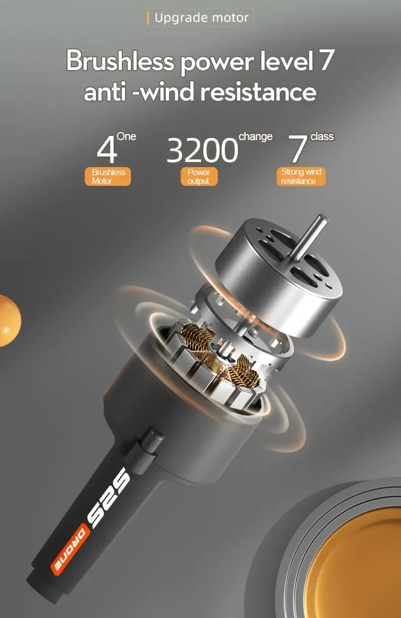 Dron de larga duraci&oacute;n S2S, bater&iacute;as duales, con c&aacute;mara dual, WiFi FPV, cuadric&oacute;ptero plegable dual, mantenedor  ,     del vuelo con  , control remoto o tel&eacute;fono m&oacute;vil, operaci&oacute;n dual, regalo para hombres principiantes, veh&iacute;culo a&eacute;reo no tripulado econ&oacute;mico para exteriores. detalles 5