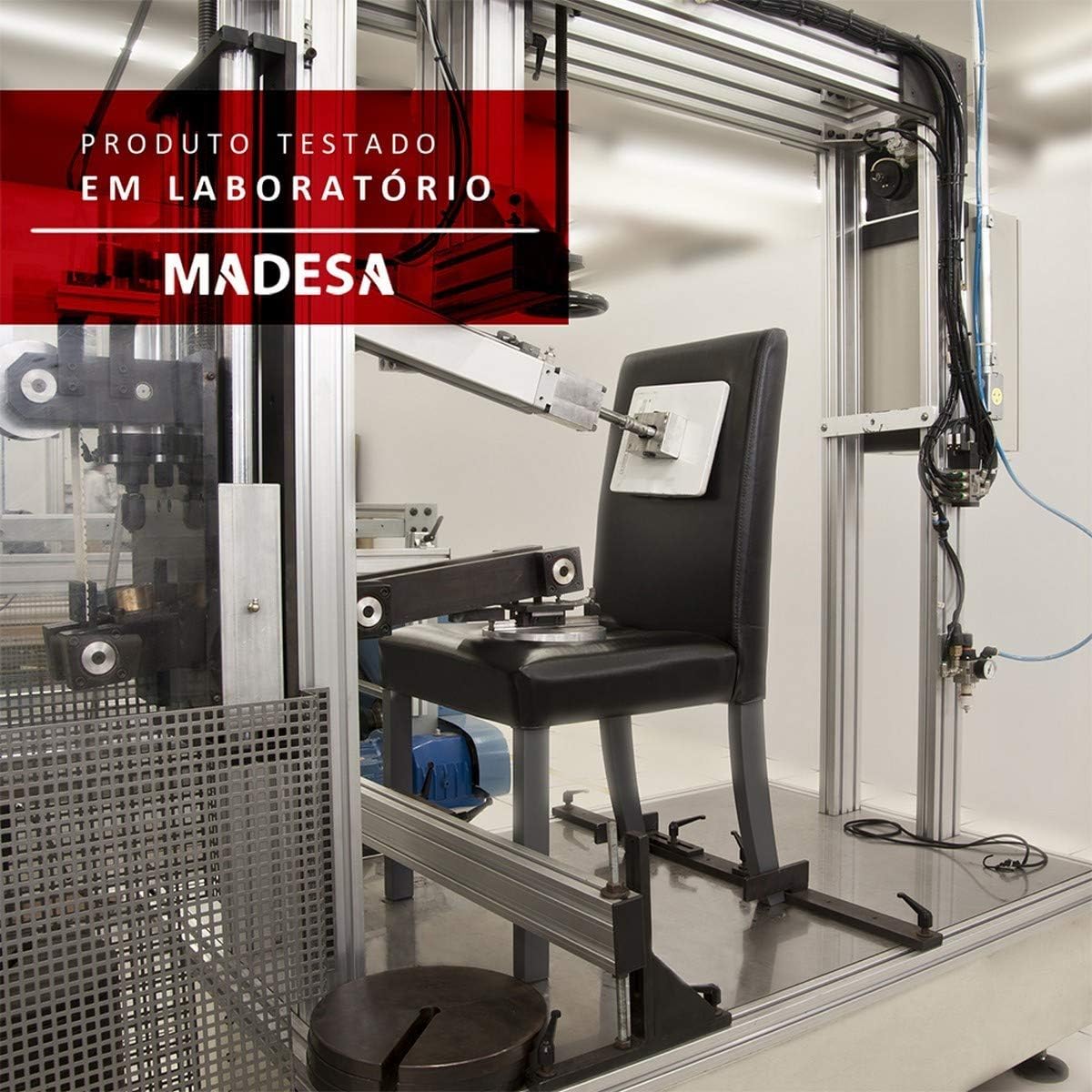 Madesa Juego de Comedor, Mesa con Encimera y 6 Sillas Maris - Marrón/Sintético Beige