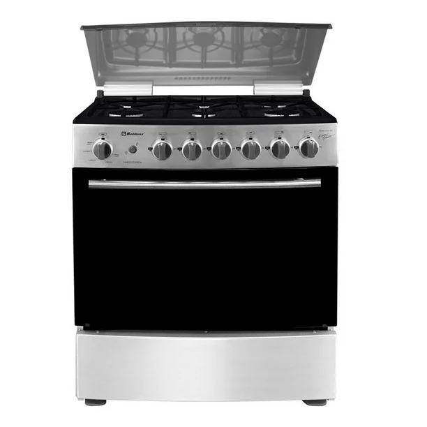 Estufa Koblenz 30 Pulgadas Silver con Capelo y Cubierta Ceramick