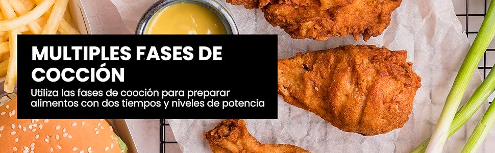 Horno de microondas Chefman, calienta comidas en segundos, descongela alimentos, cocina rapidamente