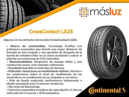 4 Llantas Crosscontact Lx25 Continental 235/65r17 108h Xl