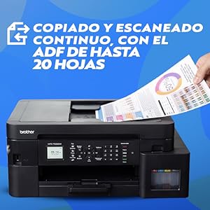 BROTHER,Impresora Multifuncional,copia,imprime,escanea,fax,InkBenefit Tank,WiFi,Dúplex,Tintas Color