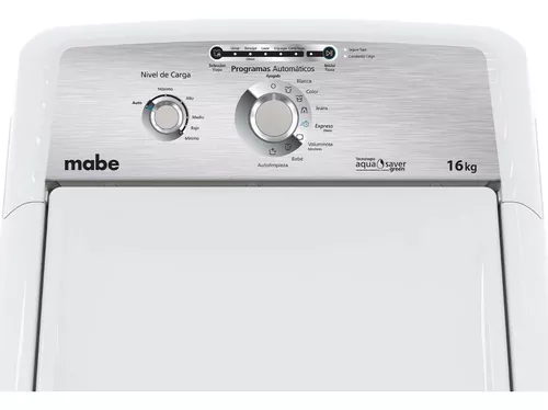 Lavadora Automática 16 Kg Blanca Mabe - Lma76112cbab0 Color Blanco