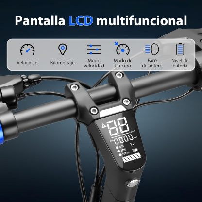 HONEYWHALE C1 Scooter Eléctrico Adulto con Asiento, Patín Eléctrico Plegable con Motor 980W, Velocidad Máxima 45 km/h, Batería 13AH-Autonomía 40km