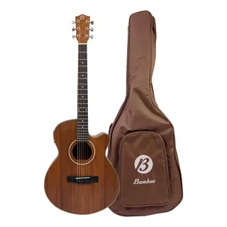 Guitarra Electroacústica Bamboo Stage Koa 40 Con Funda