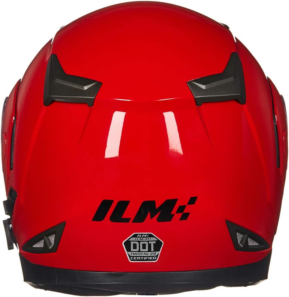 ILM - Casco de Motocicleta Modular Integrado con Bluetooth, con protección Solar para Mp3, Modelo 953/953 Pro