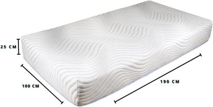 COLCHONES MONAL CONFORT, Colchón de 25 cm de Grueso | Memory Foam y Tecnología Adaptativa | Colchón en Caja | La combinación Perfecta de Confort y Soporte Modelo Elian Plus Individual