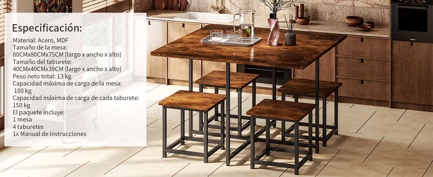 Comedor 4 sillas