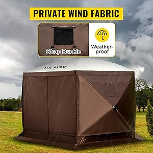 carpa de visualizaci&oacute;n de almejas 12x12 tienda de campa&ntilde;a emergente