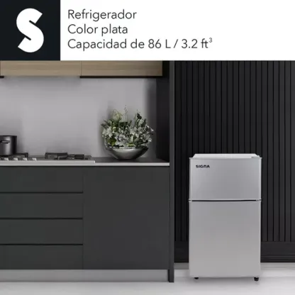 Refrigerador Frigobar Congelador 2 Puertas Detalle Estetico