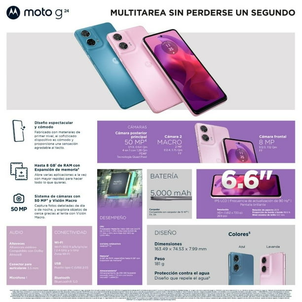 Smartphone Motorola Moto G24 256 GB Azul Telcel