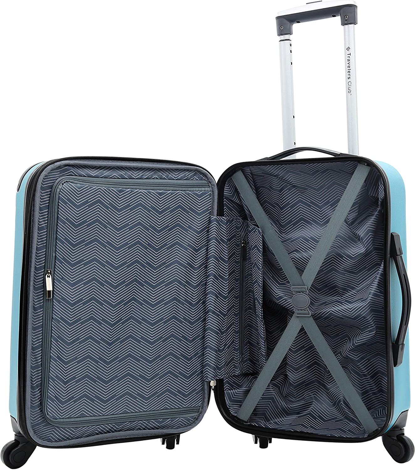 Equipaje giratorio extensible duro de Travelers Club Chicago-----Máscara para ojos