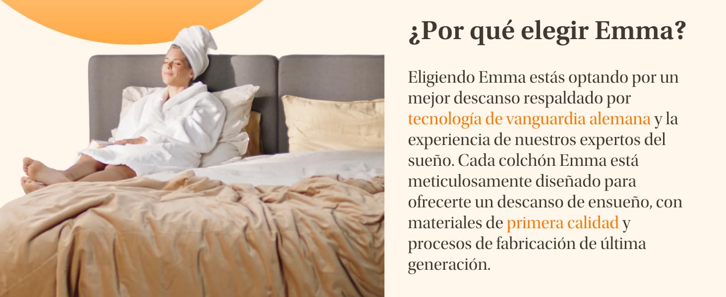 Emma, ema, colchón, colchones, cama, individual, matrimonial, queen, king, colchon, luna, luuna