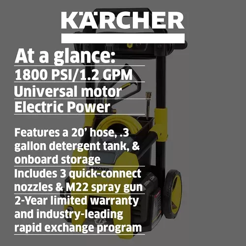 Lavadora A Presión Eléctrica; Karcher K1800ps; 1800 Psi