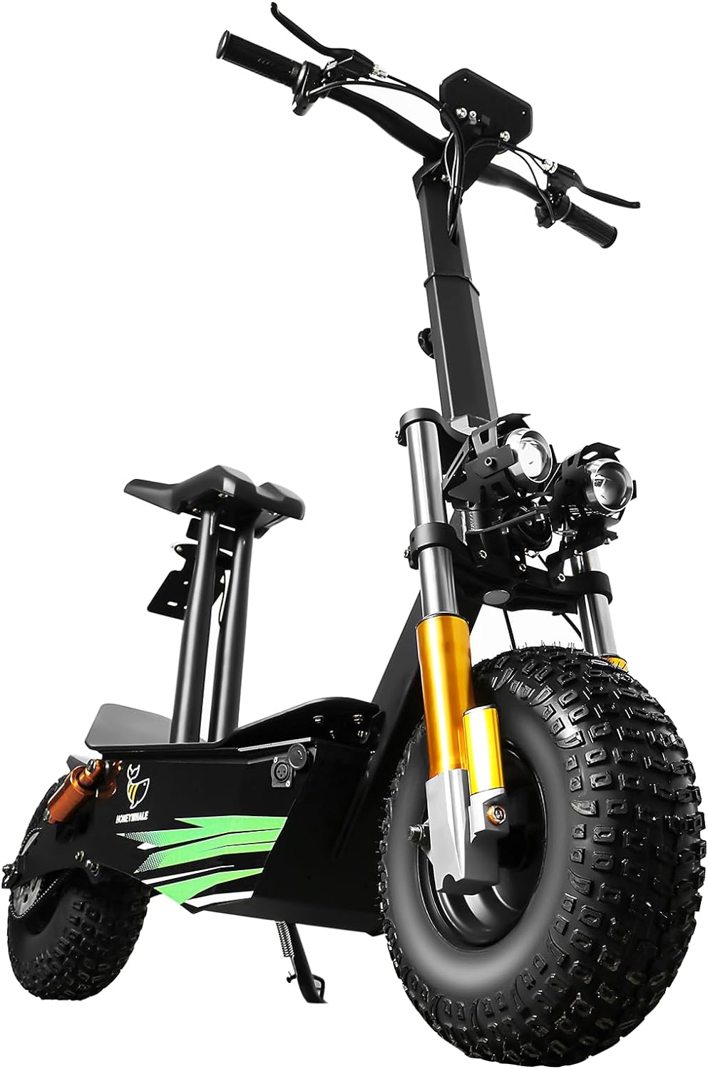 Discovery Moto Scooter Eléctrica para Adultos con Asiento, Patin Electrico Todoterreno con Motor de 3500W, Velocidad máxima 65KM/H, Batería de 20AH - 50KM de Autonomía