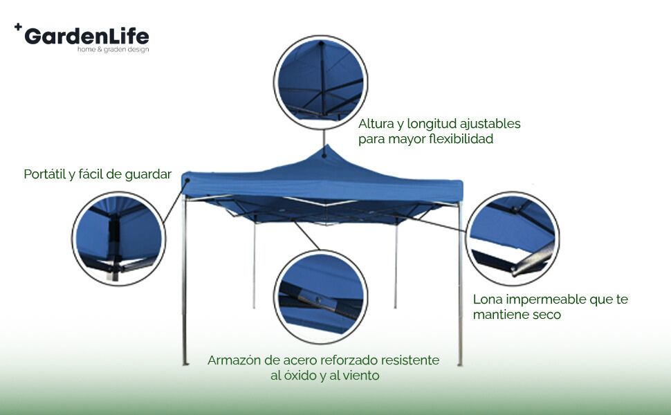 toldo toldo 3x3 reforzado uso rudo carpa toldo retractil exterior carpa 3x3 carpa plegable