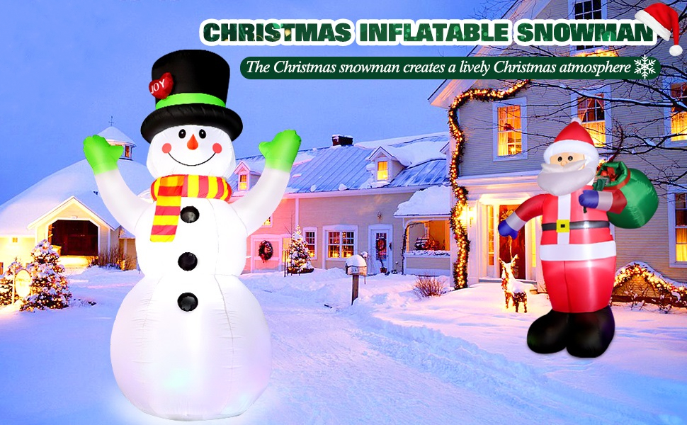 Christmas inflatable snowman outdoor decor